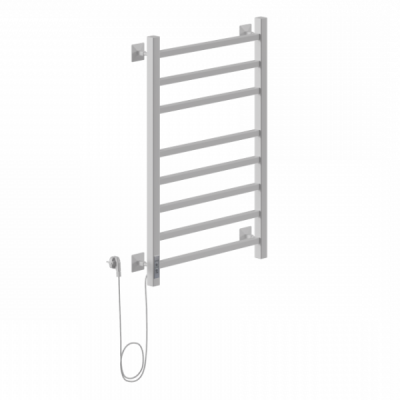 Электрический полотенцесушитель Ника STEP-2 80/50 RAL9016 белый матовый левый тэн