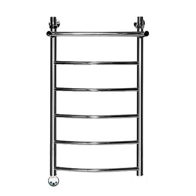 Электрический полотенцесушитель Ника ЛД/ВП Электрическая Лесенка Дуга/Верхняя Полка 80х40 -6 лев