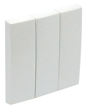 Клавиша для выключателя Efapel Logus90, 45х45 мм (ВхШ), кол-во клавиш: 3, цвет: лёд, (90661 TGE)