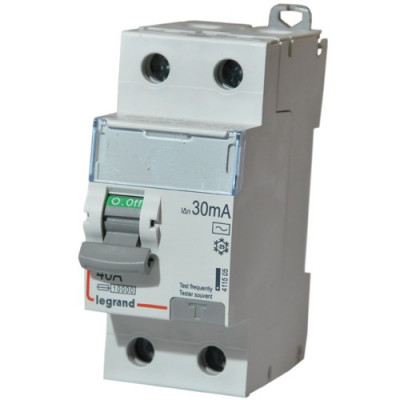 Устройство защитного отключения Legrand DX3, тип: AC, 2 модуль, 2Р, 80А/30мА,  (411507)
