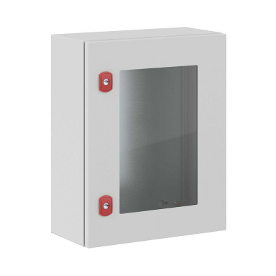 Шкаф электротехнический настенный DKC ST, IP66, 500х400х200 мм (ВхШхГ), дверь: стекло, корпус: сталь листовая, цвет: серый, с монтажной панелью, (R5STX0542)