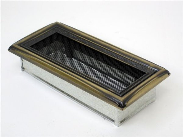 Вентиляционная решетка для камина Kratki 11х24 рустик 24R