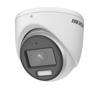 Аналоговая видеокамера HIKVISION ColorVu, купольная, улица, 2Мп, 1920х1080, AHD; CVBS; CVI; TVI, об-в:3,6мм, DS-2CE70DF3T-MFS(3.6mm)