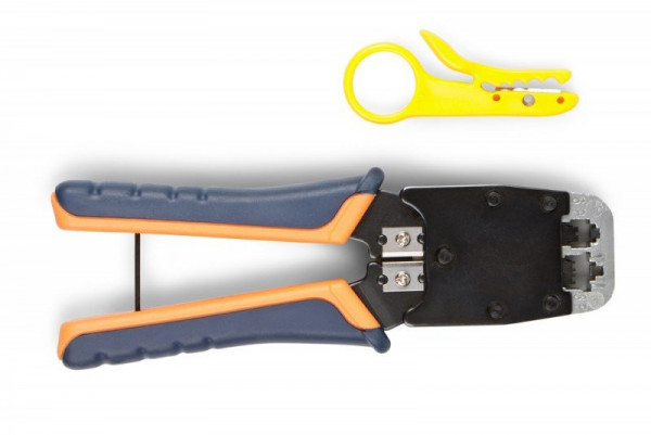 Инструмент обжимной для RJ-45, RJ-12 HT-500