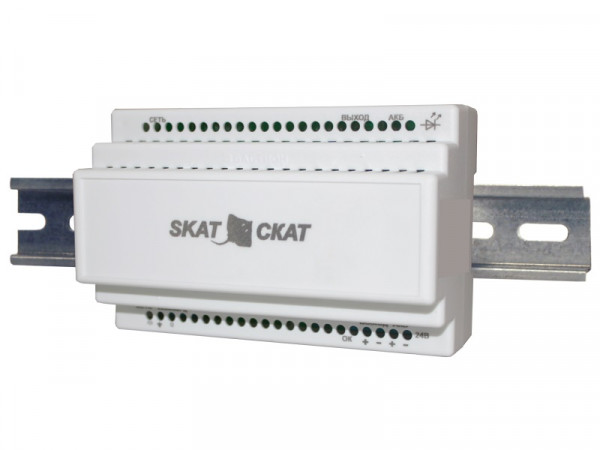 ИБП Бастион, 50ВА, крепится на din-рейку, 139х89х65 (ШхГхВ), 170-250V,  однофазный, (СКАТ-2400М DIN (СКАТ ИБП-24/1,5-DIN))