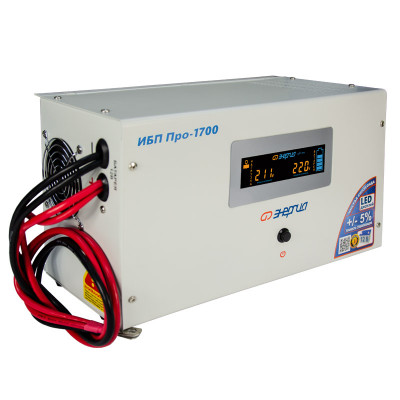 ИБП Энергия Про, 1700ВА, металл, линейно-интерактивный, универсальный, 167х312х272 (ШхГхВ), 175-255V,  однофазный, (Е0201-0030)