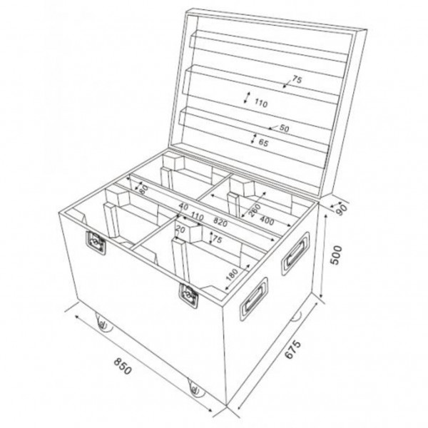 Туровый кейс Silver Star Flight case for SS656 PLUTO4000 4/1 P20176