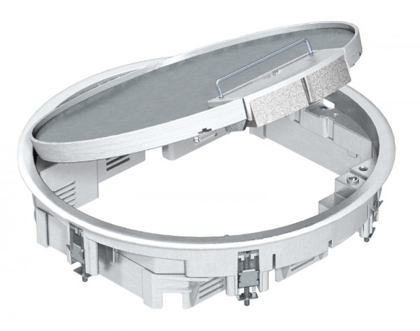 Люк напольный BETTERMANN GESR7, сталь листовая, с ручкой, 70х294 мм (ВхШ), модулей: 10, универсальный, цвет: серый