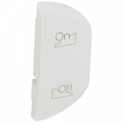 Лицевая панель для светорегулятора Legrand Celiane, 142х58 мм (ВхШ), правая "On/Off", цвет: белый, (LEG.068152)