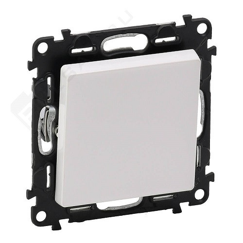 Переключатель Legrand Valena Life, одноклавишный, без подсветки, 10АX, внутренняя, 71х71 мм (ВхШ), цвет: белый, с винтовыми зажимами (752407)