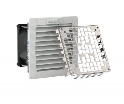 Вентиляторный модуль Pfannenberg PF 11.000 EMC, с фильтром, 230V, 109х109х66 мм (ВхШхГ), вентиляторов: 1, 33 дБ, IP54, поток: 25 м3/ч, для шкафов, цвет: серый