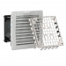 Вентиляторный модуль Pfannenberg PF 11.000 EMC, с фильтром, 230V, 109х109х66 мм (ВхШхГ), вентиляторов: 1, 33 дБ, IP54, поток: 25 м3/ч, для шкафов, цвет: серый