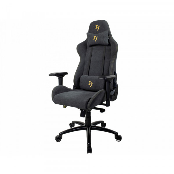 Кресло игровое Arozzi Signature Soft Fabric Gold Logo