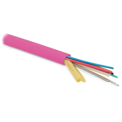 Кабель волоконно-оптический Hyperline FO-MB-IN Micro-Bundle,  144хОВ, OM4 50/125, LSZH, Ø 9,7мм, внутри зданий, небронированный, цвет: маджента
