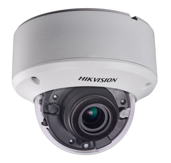 Сетевая IP видеокамера HIKVISION, купольная, улица, 1/3’, ИК-фильтр, цв: 0,01лк, фокус объе-ва: 2,8-12мм, цвет: белый, (DS-2CE56F7T-ITZ (2.8-12 mm))