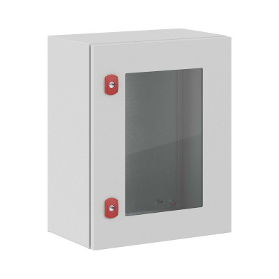 Шкаф электротехнический настенный DKC ST, IP66, 500х400х250 мм (ВхШхГ), дверь: стекло, корпус: сталь листовая, цвет: серый, с монтажной панелью, (R5STX0549)