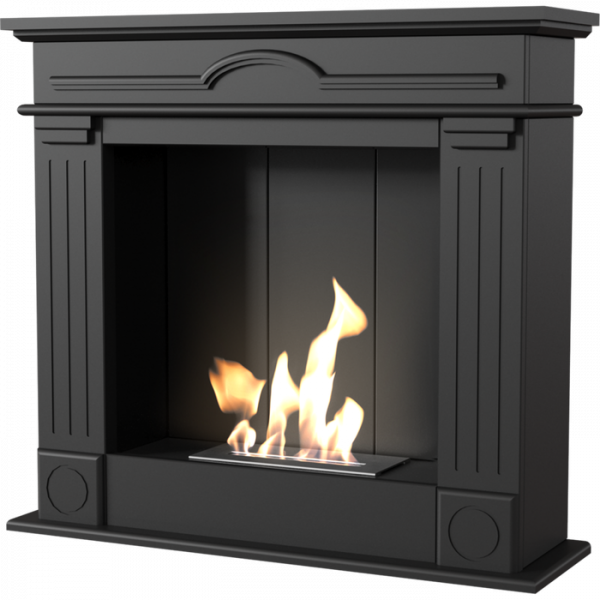 Напольный биокамин Kratki DECEMBER черный, TUV (ЛЕГО)