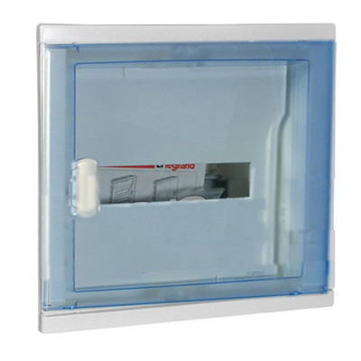 Щит электрический настенный Legrand Nedbox, встраиваемый, IP40, 1ряд.  12мод., с клеммным блоком, дверь: прозрачная, корпус: пластик, цвет: белый