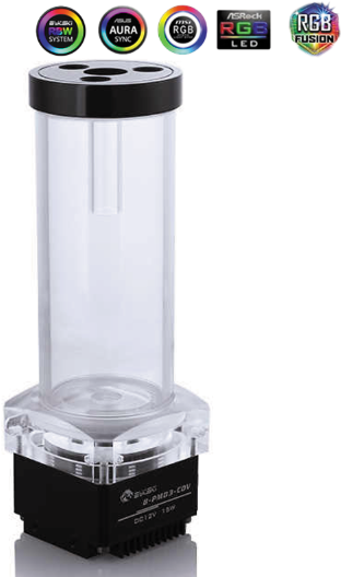 Резервуар с помпой для СЖО Bykski CP-PMD3COV-X-CT60 200MM