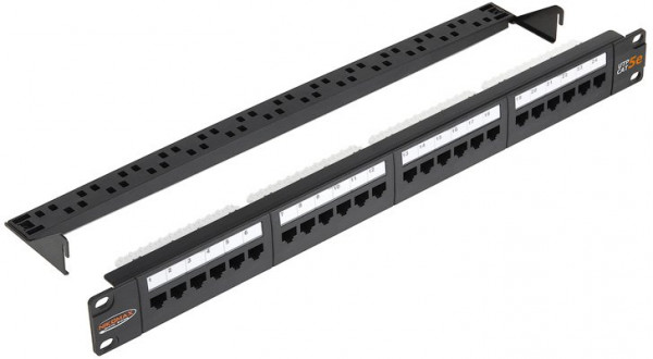 Патч-панель NIKOMAX NMC-RP24UD2-AN-1U-BK