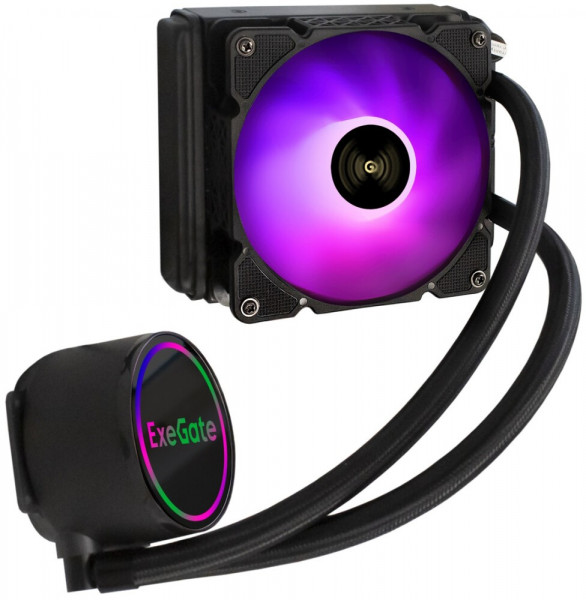 Система жидкостного охлаждения ExeGate BlackWater-120.PWM.ARGB