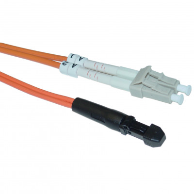 Коммутационный шнур оптический Hyperline, Duplex LC/MTRJM, OM1 62,5/125, LSZH, Ø 2мм, 5м, цвет: оранжевый, (FC-D2-62-LC/PR-MTRJM/PR-H-5M-LSZH-OR)