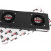 Вентиляторный модуль Rem R-FAN, 230V, 45х432х195 мм (ВхШхГ), вентиляторов: 2, 86 дБ, поток: 300 м3/ч, для шкафов ШТК-М 600, 800, 1000, цвет: чёрный, (с колодкой)