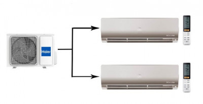 Мульти сплит система на 2 комнаты Haier 2U50S2SM1FA-3/AS25S2SF2FA-G/AS35S2SF2FA-G