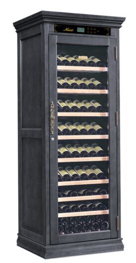 Отдельностоящий винный шкаф 101-200 бутылок Libhof NR-102 Black