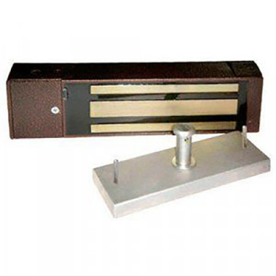 Электромагнитный замок AccordTec, накладной, с уголком, усилие удержания: 500 кг, ML-194K, контроллер на 500 ключей, цвет: коричневый, (AT-02500)