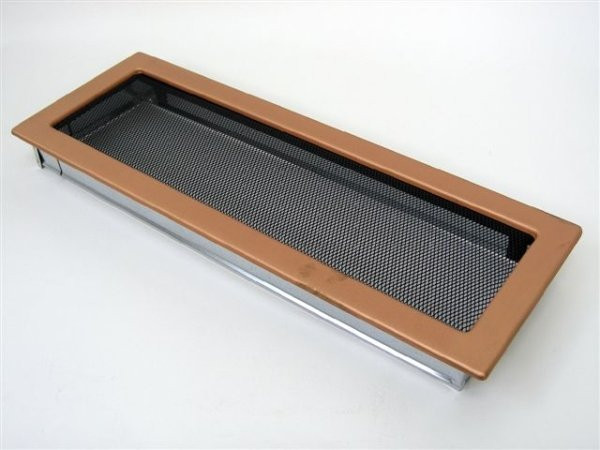 Вентиляционная решетка для камина Kratki 17х49 гальваника под медь 49MG