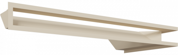 Вентиляционная решетка Kratki Люфт угловая левая бежевая LUFT/NL/9/8040/45S/K