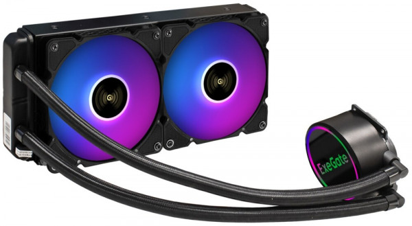 Система жидкостного охлаждения ExeGate BlackWater-240.PWM.ARGB