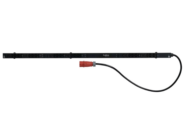 Блок силовых розеток Systeme Electric Uniprom, вертикальный, неуправляемый, IEC 60320 С13 х 36, IEC 60320 С19 х 12, вход IEC 309 32A 3P+N+PE, для шкафов и стоек, шнур 3 м, 1 829мм, трехфазный 32А, чёрный, Basic