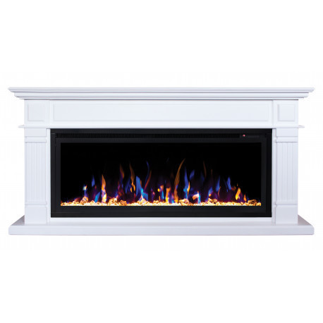 Линейный электрокамин Real-Flame Islandia BV/42 (WT-552) с очагом Saphir 42