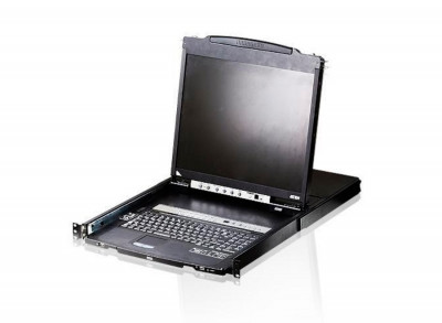 Переключатель KVM Aten, Altusen, портов: 16 х SPHD-17, 440х480х608,4 мм (ВхШхГ), USB, PS/2, цвет: чёрный