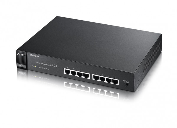 Коммутатор ZyXEL, ES1100-8P-EU0102F