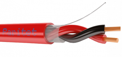 Кабель не распространяющий горение при групповой прокладке, с пониженным дымо- и газовыделением КСВВнг(А)-LS 1х2х0,97 (Паритет)