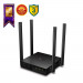 Маршрутизатор TP-Link, портов: 5, LAN: 4, WAN: 1, скорость мб/с: 1 167, антенн: 4, USB: Нет, 24,3х115х106,7 мм (ВхШхГ), цвет: чёрный, Archer C54