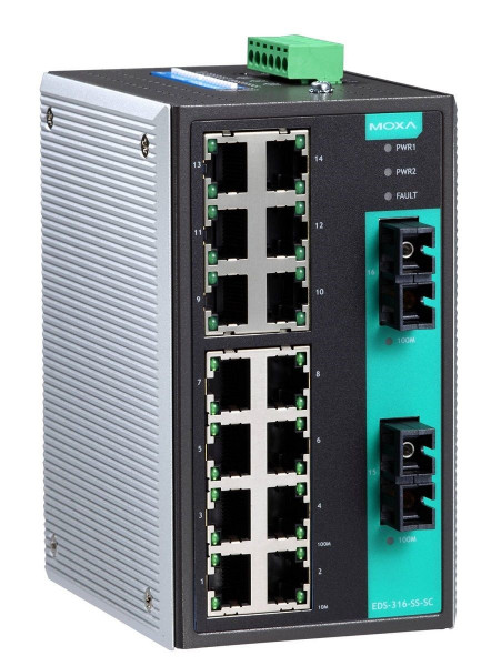 Коммутатор MOXA, EDS-316-SS-SC