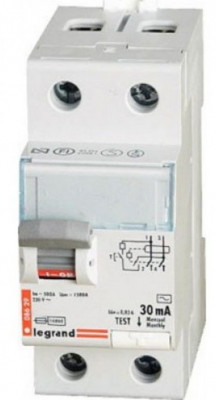 Устройство защитного отключения Legrand DX3, тип: AC, 2 модуль, 2Р, 100А/30мА,  (411508)