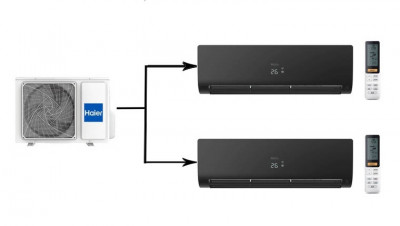 Мульти сплит система на 2 комнаты Haier 2U50S2SM1FA-3/AS25S2SF2FA-B/AS35S2SF2FA-B