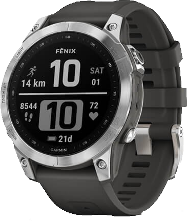 Умные часы Garmin Fenix 7 Standard Silver with Graphite Band