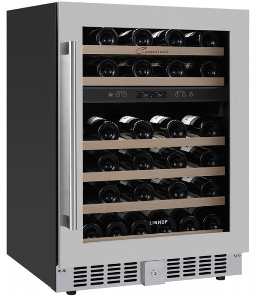 Встраиваемый винный шкаф 22-50 бутылок Libhof CXD-46 Silver