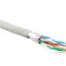 Кабель витая пара Hyperline, U/FTP, 4 пар., кат. 6, проводник Ø 0,16мм, AWG26, LSZH (нг(A)-HF), 300МГц, 1м (катушка 500м), тип прокладки: внутри зданий, цвет: серый