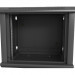 Шкаф телекоммуникационный настенный Hyperline TWL, 19", 6U, 367х600х300 мм (ВхШхГ), дверь: перфорация, боковая панель: сплошная несъемная, разборный, цвет: чёрный