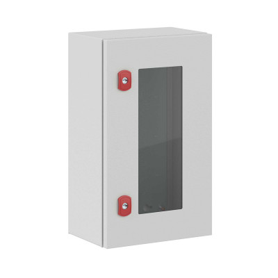 Шкаф электротехнический настенный DKC ST, IP66, 500х300х200 мм (ВхШхГ), дверь: стекло, корпус: сталь листовая, цвет: серый, с монтажной панелью, (R5STX0532)