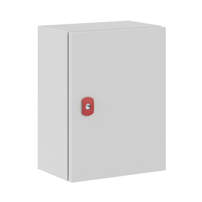 Шкаф электротехнический настенный DKC ST, IP66, 400х300х200 мм (ВхШхГ), дверь: металл, корпус: сталь листовая, цвет: серый, без монтажной панели, (R5ST0432WMP)