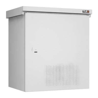 Шкаф уличный всепогодный укомплектованный настенный TLK Climatic II, IP55, 15U, корпус: сталь листовая, 882х821х566 мм (ВхШхГ), цвет: серый, с нагревом, с охлаждением