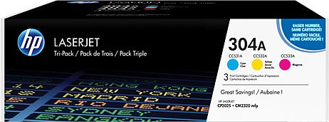 Картридж HP CF372AM (№304A) Cyan/Magenta/Yellow